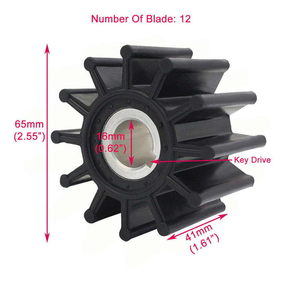 Water Pump Impeller for Mercruiser CMD QSD 2.0L EI/ES 115-170HP (10615K)