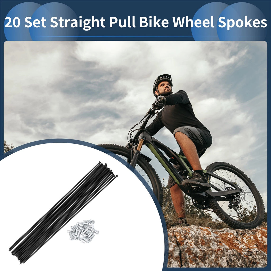 Set 14G Straight Pull Spokes 210mm for Bicycle Wheel (210mm) (2000–2025)