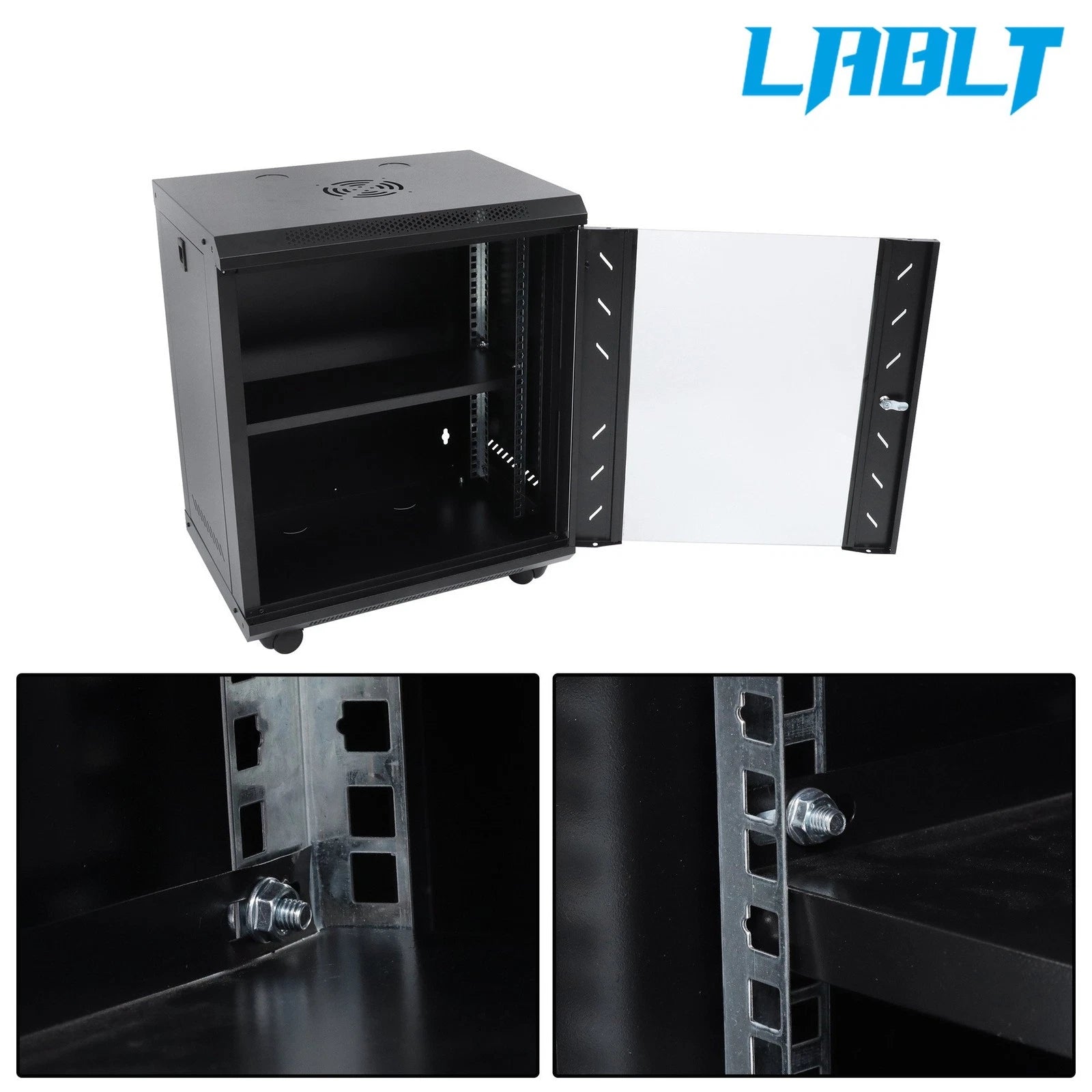 Server Rack Enclosure for LABLT 12U (Maximum Depth 15.5") Wall Mount