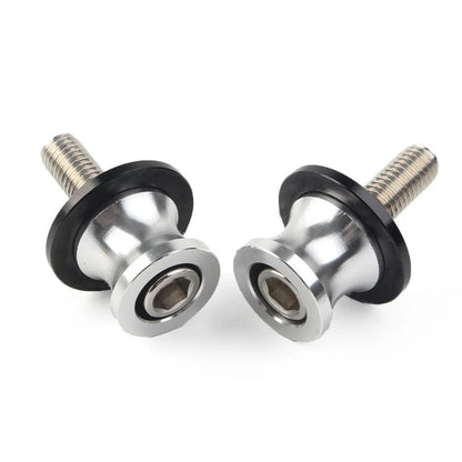 10mm Swingarm Spools Slider for Kawasaki ZX6R (1998–2011) - Silver