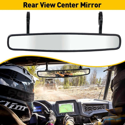 UTV Rear View Center Mirror for Polaris Honda (1.75" / 2" Round Roll Bar)