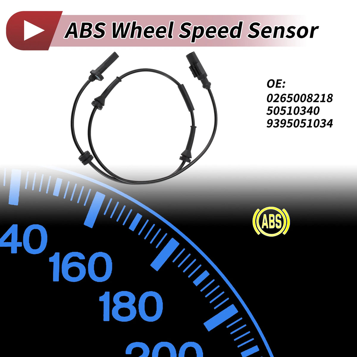 ABS Wheel Speed Sensor No. 0265008218/50510340 for Alfa Romeo 159 (2006–2011)