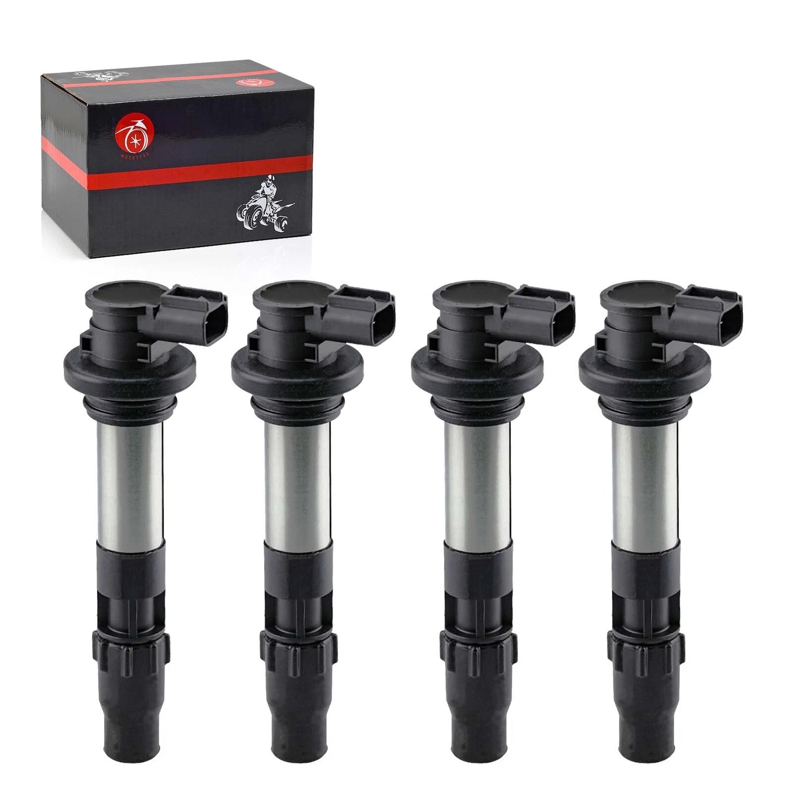 Set of 4 Ignition Coils & Iridium Spark Plugs for Suzuki GSX-R600 (2008–2023)