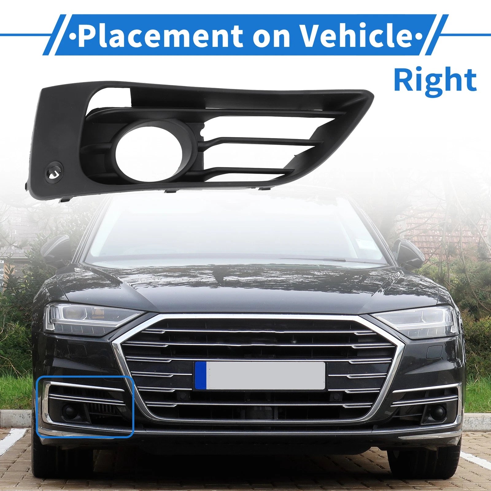 Front Right Fog Light Grill for BMW 2 Series (2013–2018)