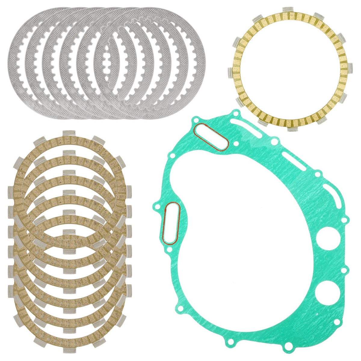 Clutch Friction Plates and Cover Gasket for Suzuki SV650 (1999–2002)