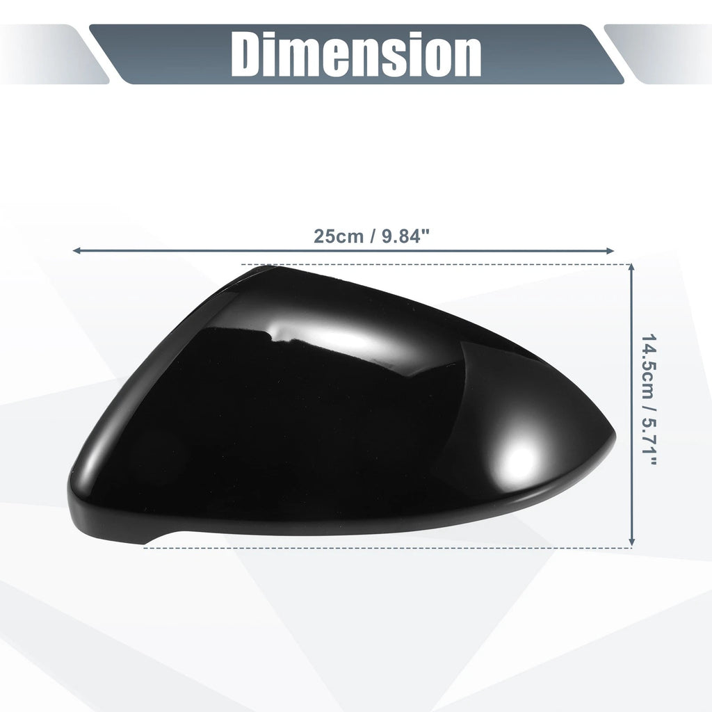 Rearview Mirror Cover Cap Gloss Black Replacement for Volkswagen Golf MK7 E-Golf (2015–2020)