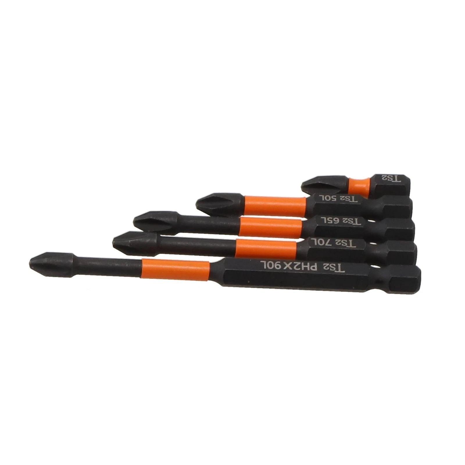 Set of 10 Magnetic Screwdriver Bits for (90mm, PH2)