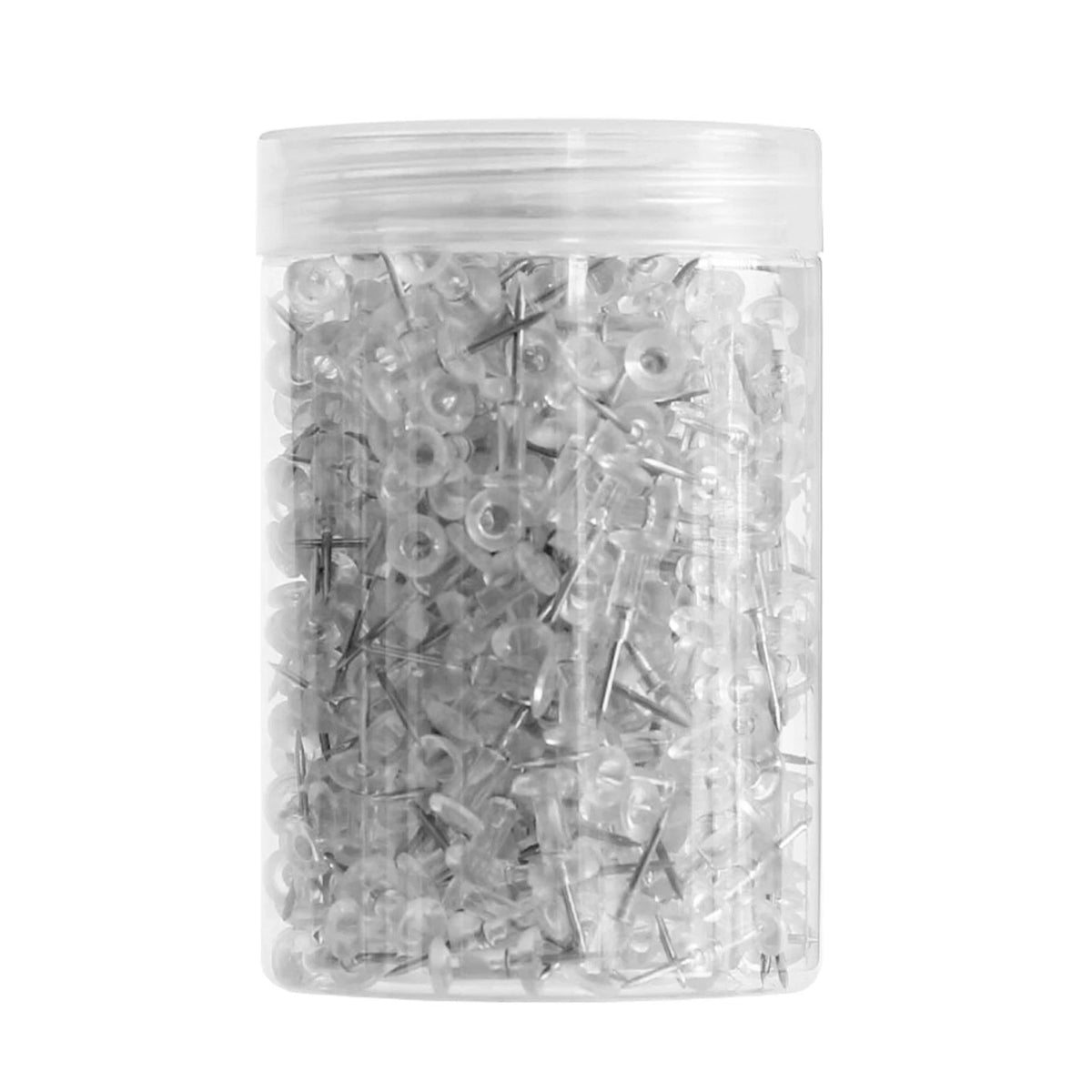 500 Pcs Push Pin Thumb Tacks Plastic Head Steel Point Durable
