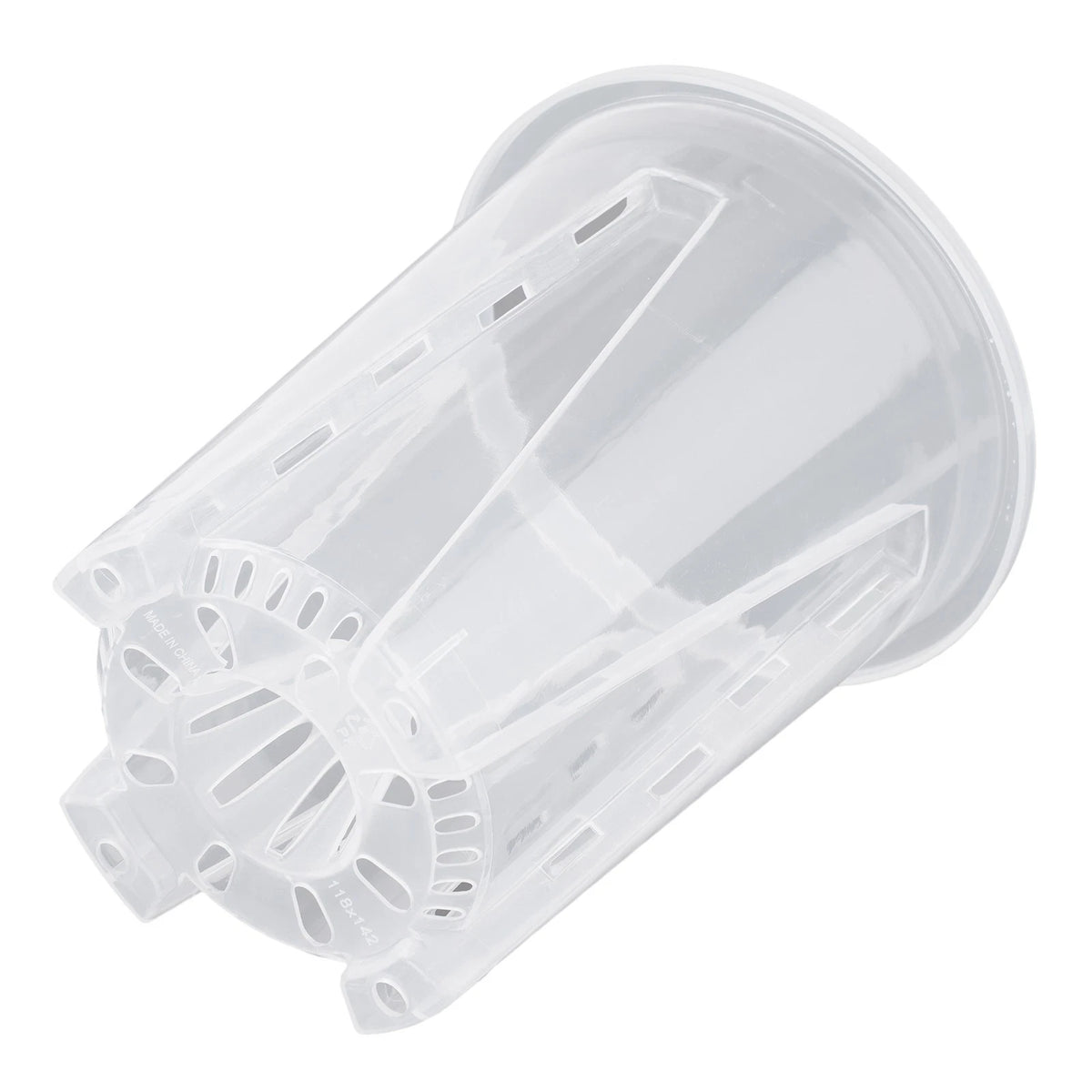 Transparent Plastic Flower Pot for Orchid Planting
