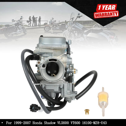 Carburetor for Honda Shadow VLX600 VT600 (1999–2007) 16100-MZ8-U43