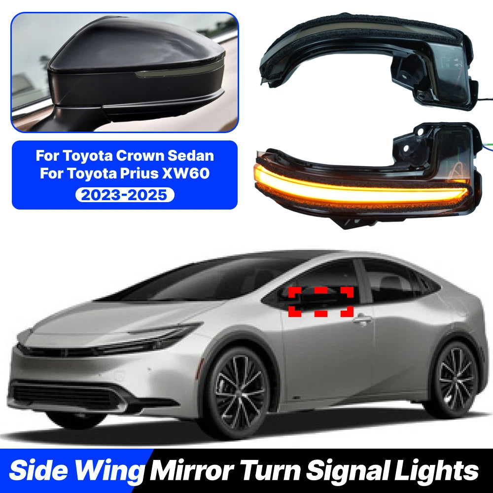 2X LED Side Mirror Blinker Turn Signal Light for Toyota Prius (2023–2023)