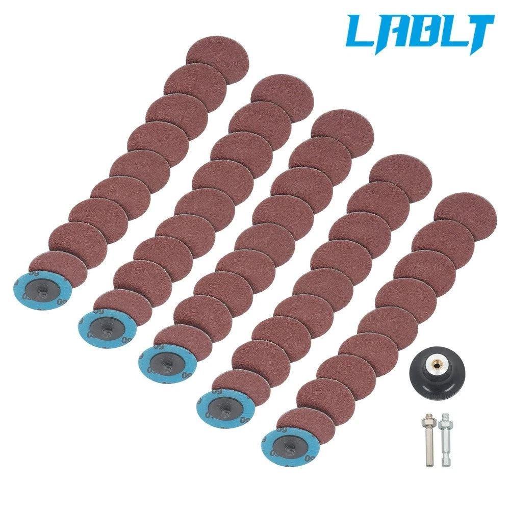 50Pcs Twist Lock Quick Change Sanding Discs for LABLT (Max 23000 RPM)
