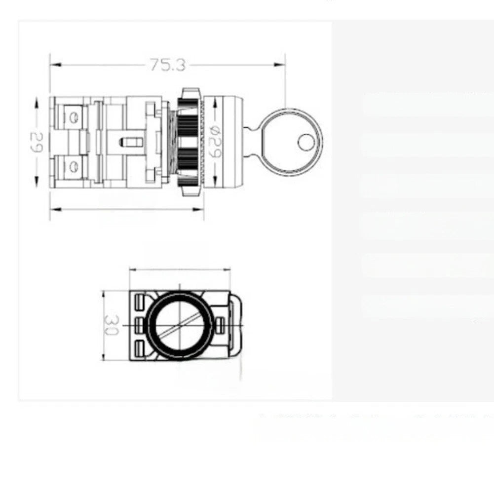 Key Switch for - High Temperature, Oxidation Resistant, Silver Contacts