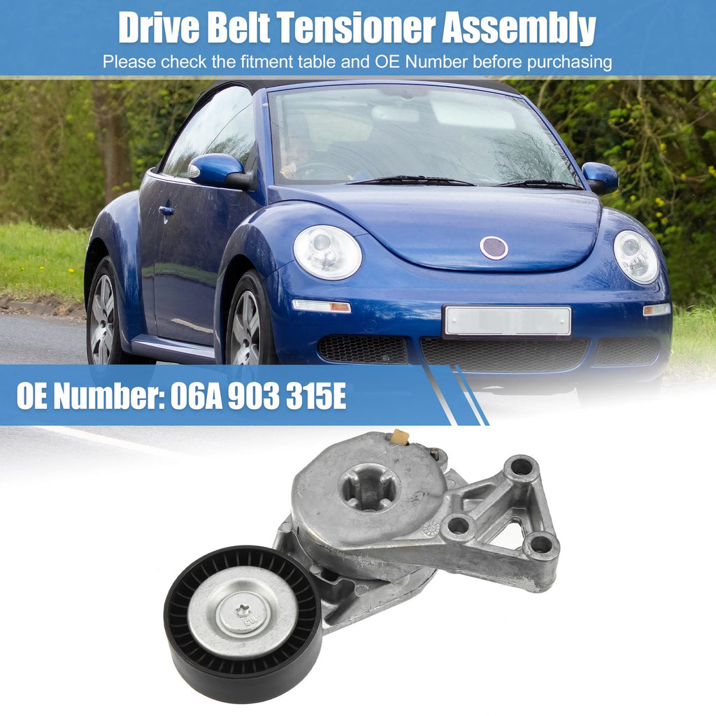 Drive Belt Tensioner Assembly for Volkswagen Jetta Golf Beetle (2003–2018)
