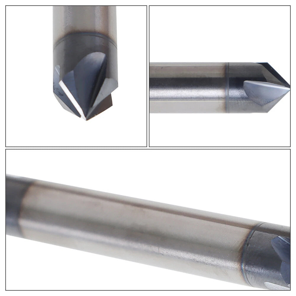 3/8" 4 Flute Carbide Chamfer Mill for
