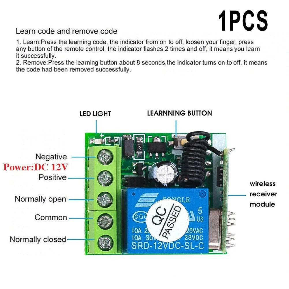 Wireless Relay Switch for Devices (DC 12V)