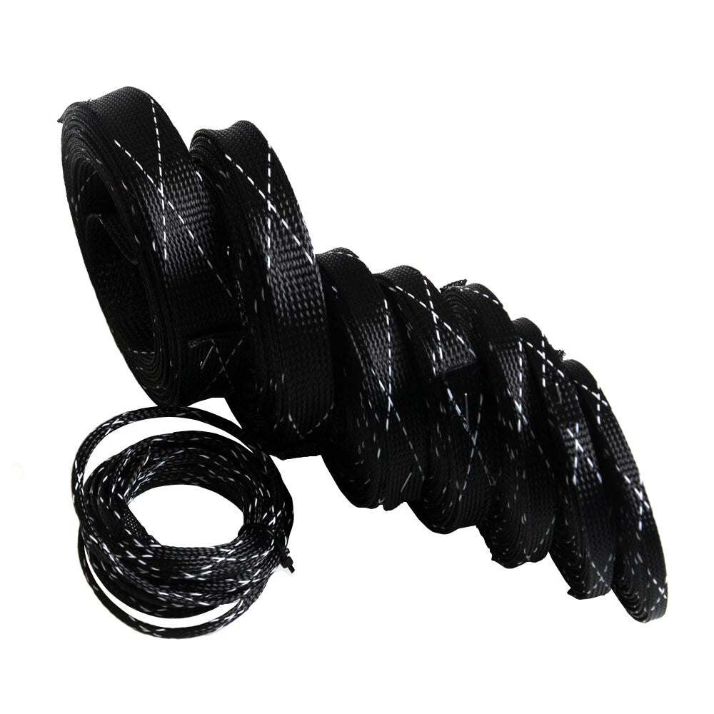 Expandable Braided Cable Sleeves for Harness Management (Resist Abrasions)
