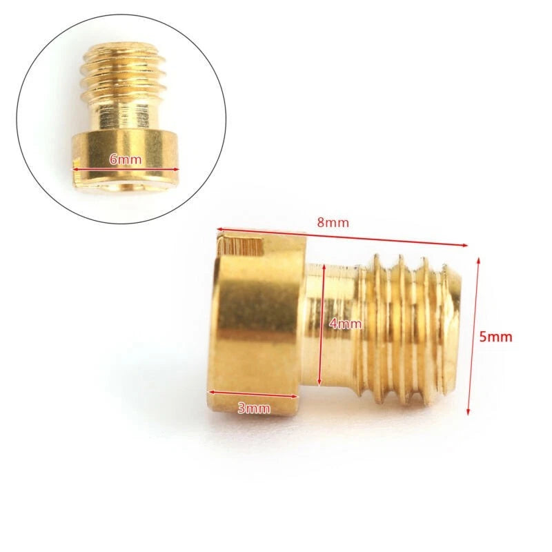 10pcs Carburetor Main Jet Kit for GY6 CVK (82-105)