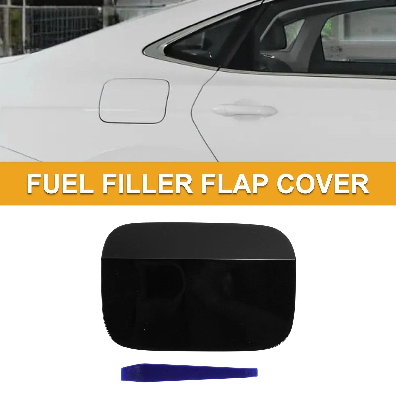 Fuel Tank Door Cap for Volkswagen Passat (2012–2018) Black Replacement
