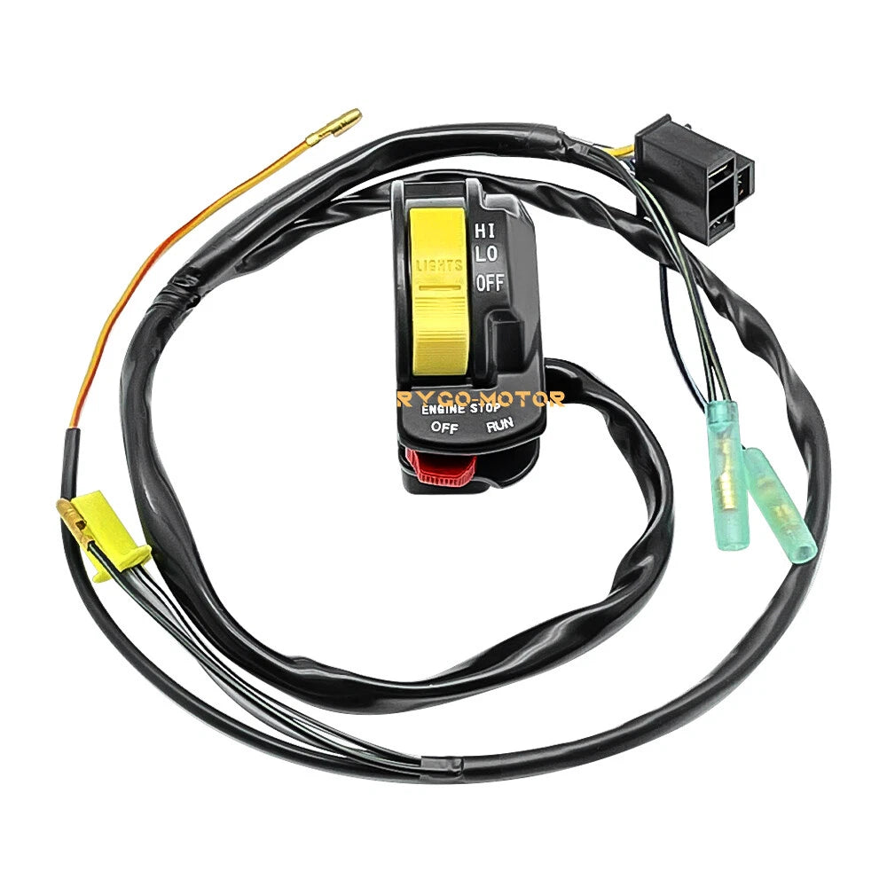 Handlebar Kill Stop Headlight Switch for Suzuki LT250R QuadRacer 250 (1987–1992)