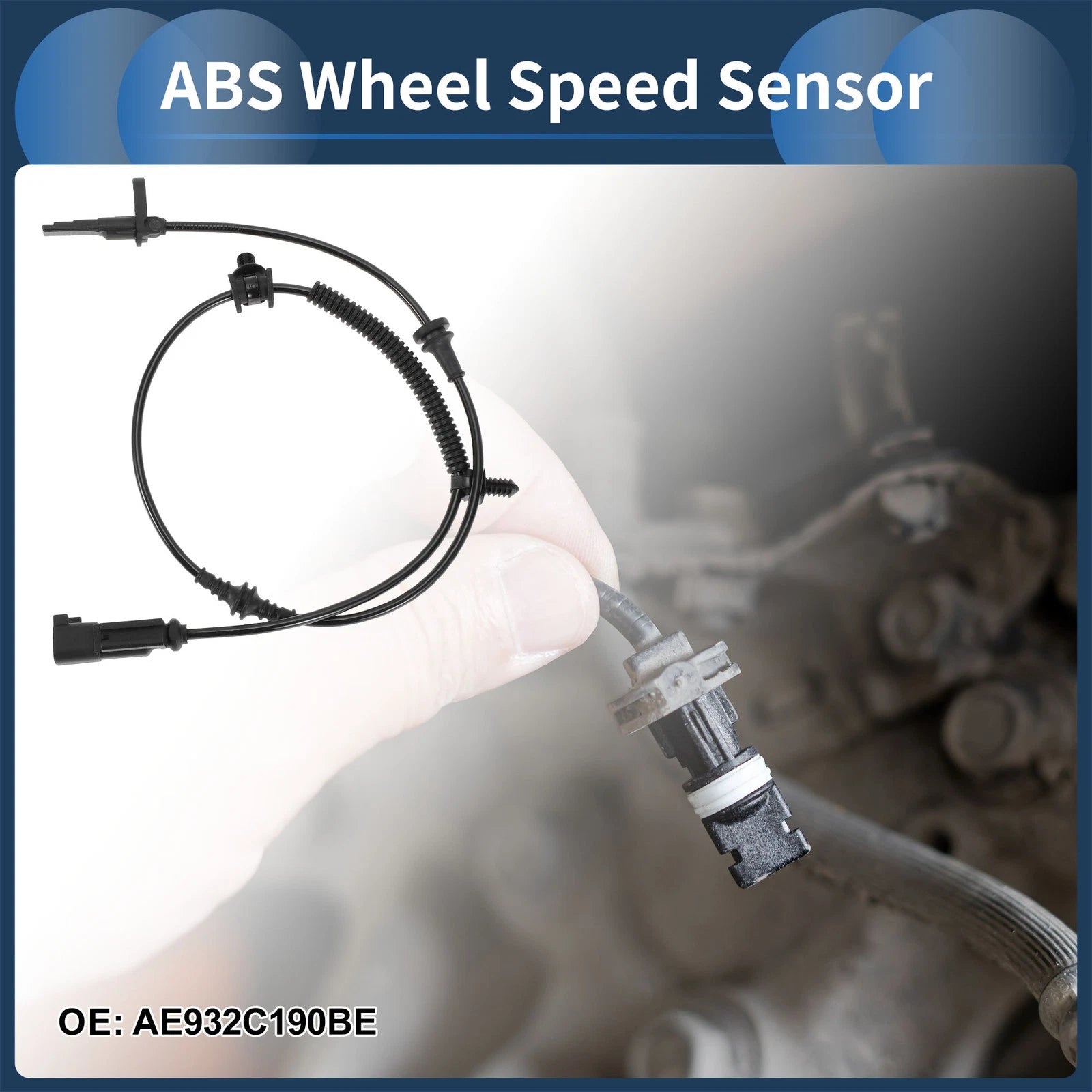 ABS Wheel Speed Sensor No.AE932C190BE for Ford Flex (2010–2019) Rear