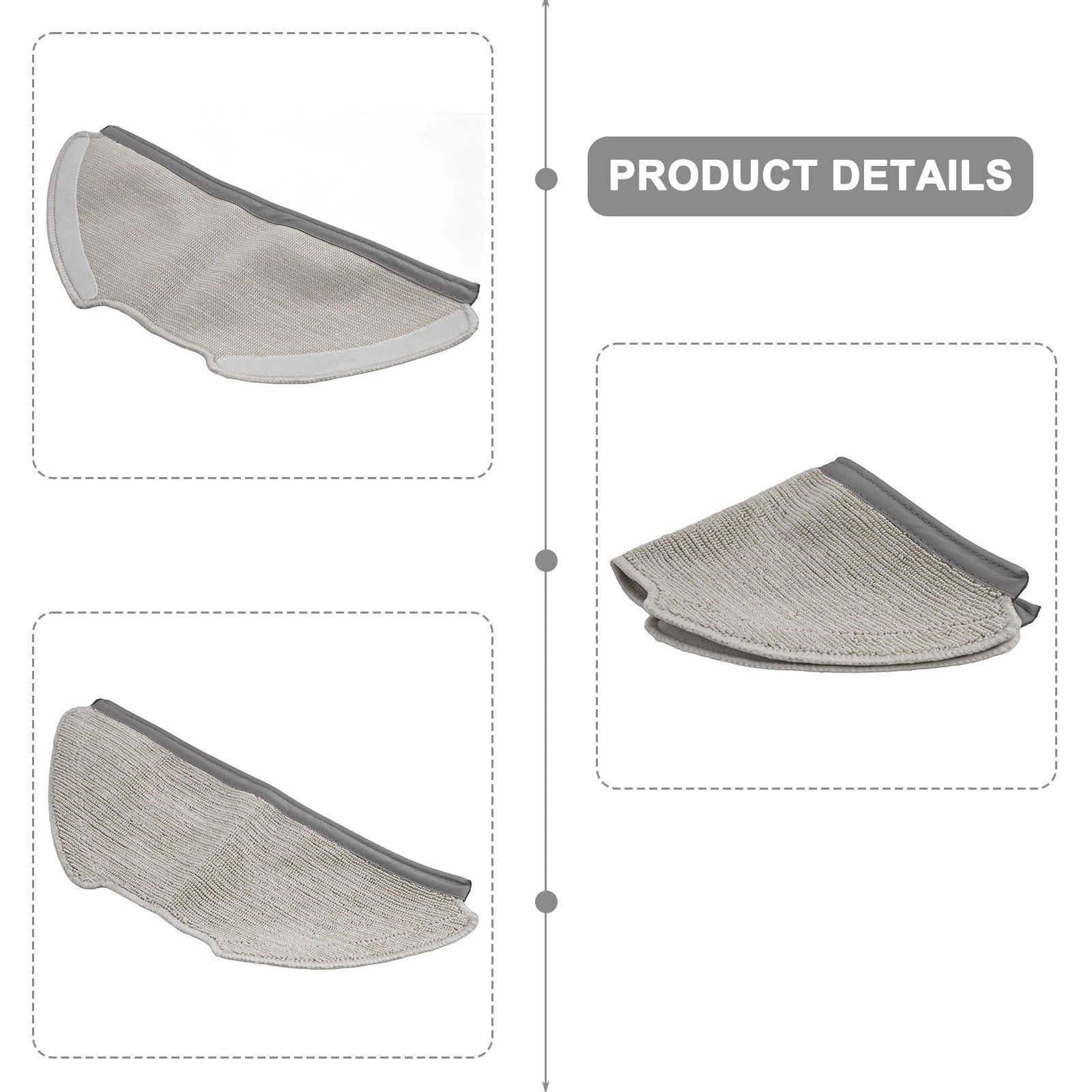 Replacement Mop Cloth Pads for Vacuum Cleaner (Compatible with )