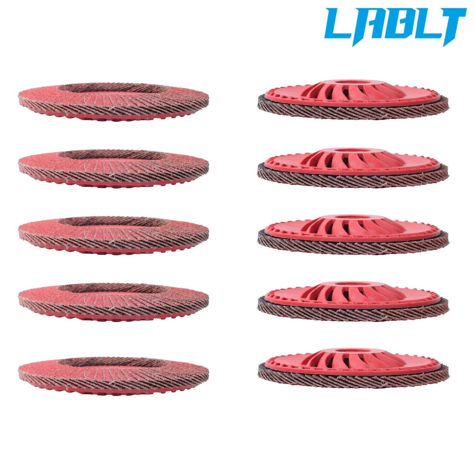 10X T29 4-1/2" × 7/8" 60 Grit Ceramic Flap Sanding Discs