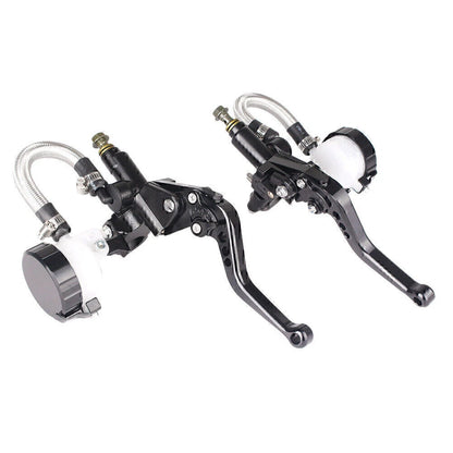 Clutch Brake Levers Master Cylinder Reservoir for Universal Motorcycle (7/8")
