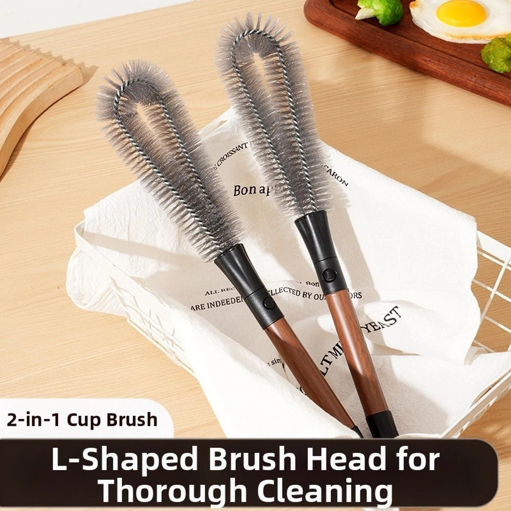 2X Bottle Brush for Extended Reach Cleaning