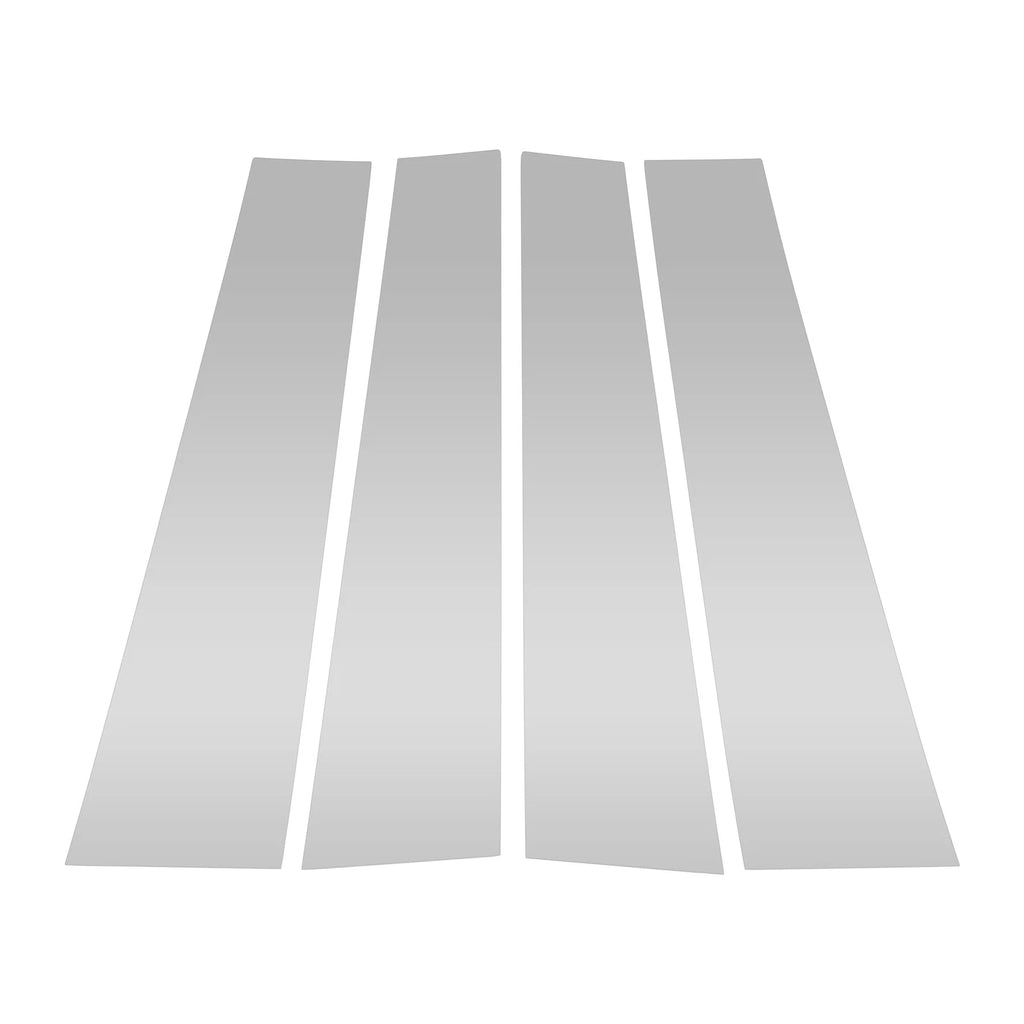 4 Pcs Pillar Window Trim Replacement for Dodge Ram (2019–2023) Silver Tone