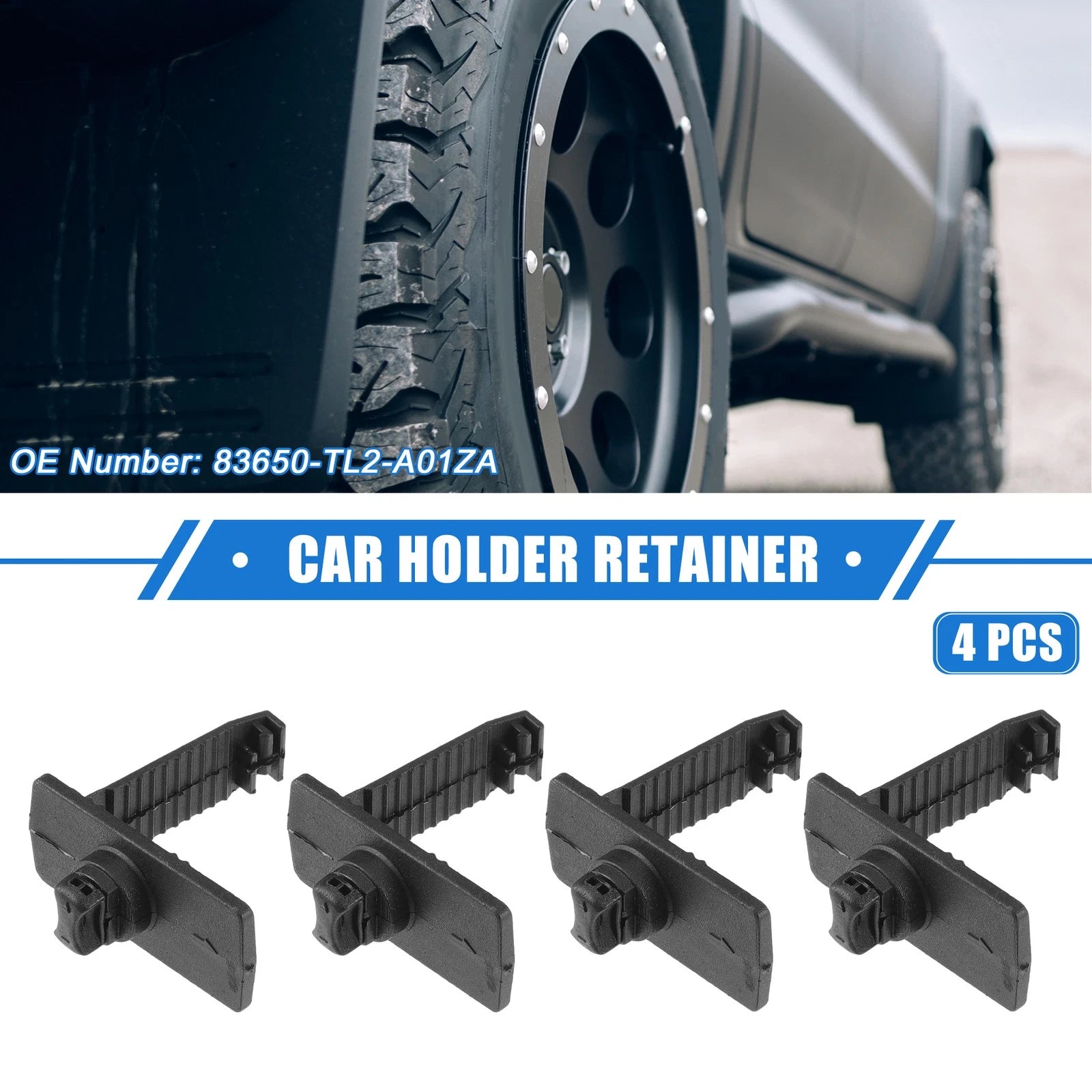 Floor Mat Retainer Clips Set for Honda Acura L Type (4 Pcs) (2009–2016)