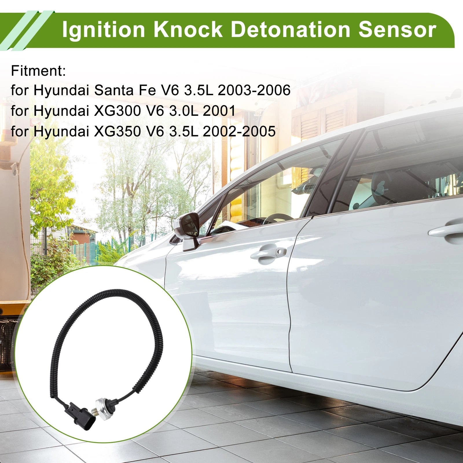 Ignition Knock Detonation Sensor for Hyundai Santa Fe (2003–2006)