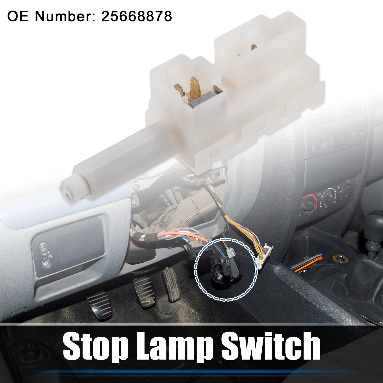 Brake Light Transmission Shift Lock Switch for Cadillac DeVille (No. 25668878)