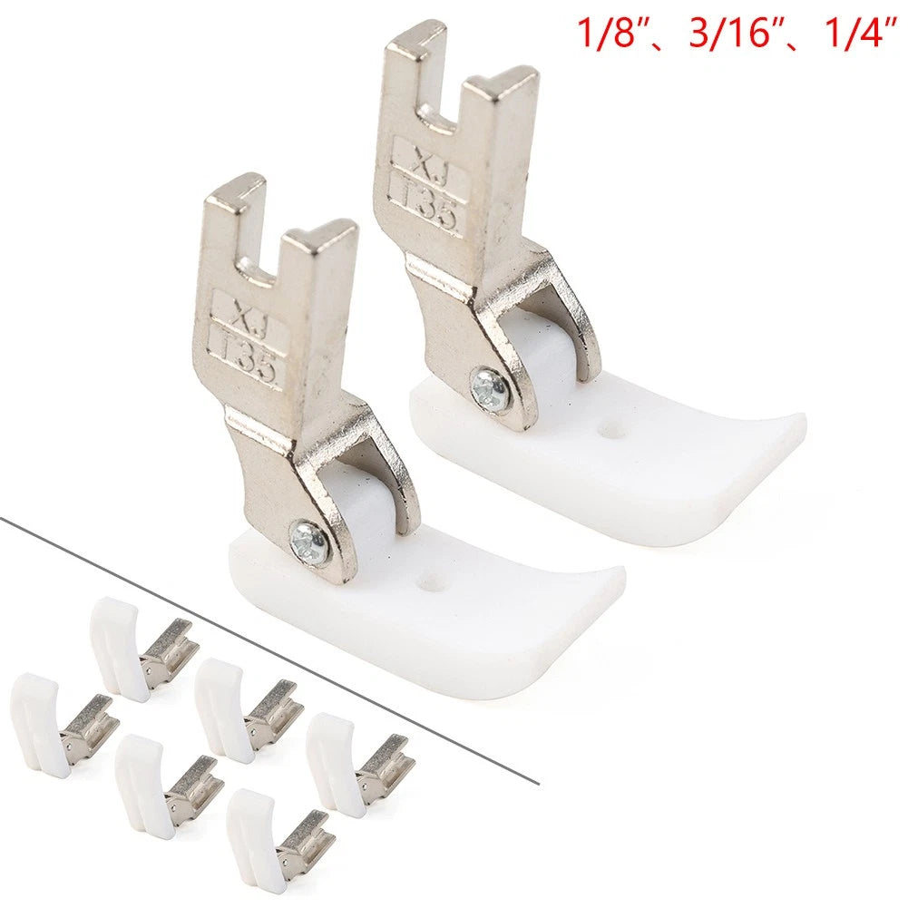 2PCS Left Side Piping Welting Foot #T69L For Industrial Sewing Machine