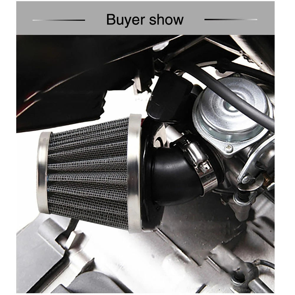 42mm Motorcycle Air Filter Bent Adapter for ATV Dirt Bike (40mm-44mm)