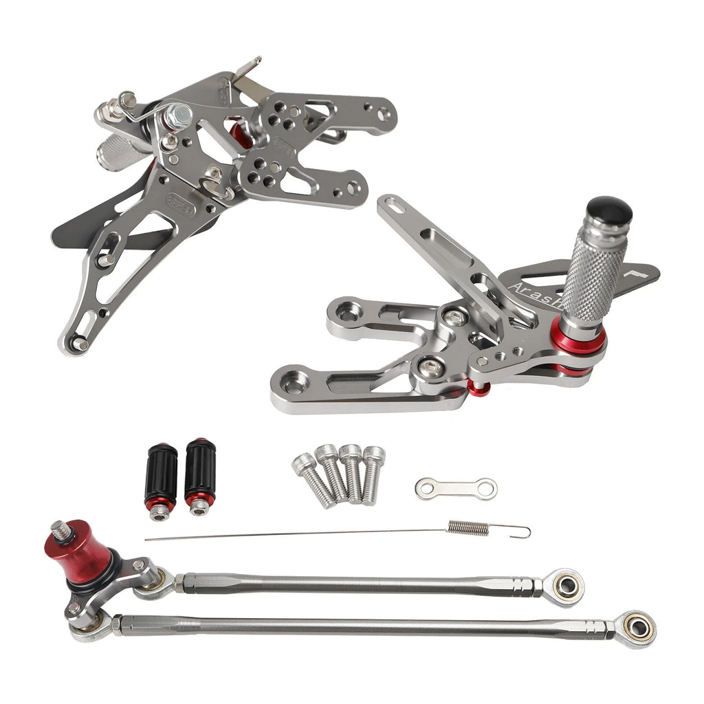 Adjustable Rearset for Honda CBR1000RR (2004–2007), CBR600RR (2003–2006) T9 Gray