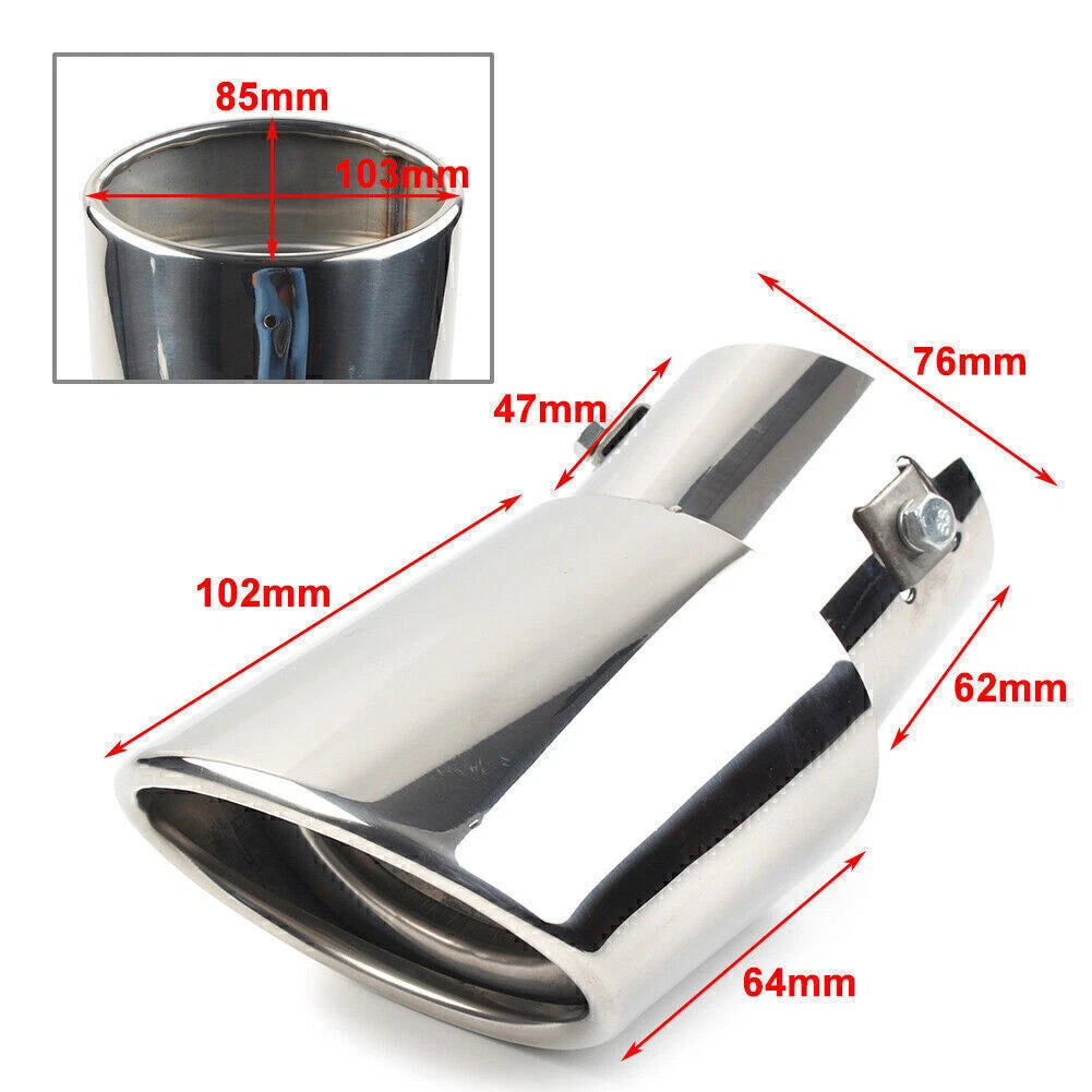 Round Stainless Steel Exhaust Pipe Tail Muffler Tip for Car