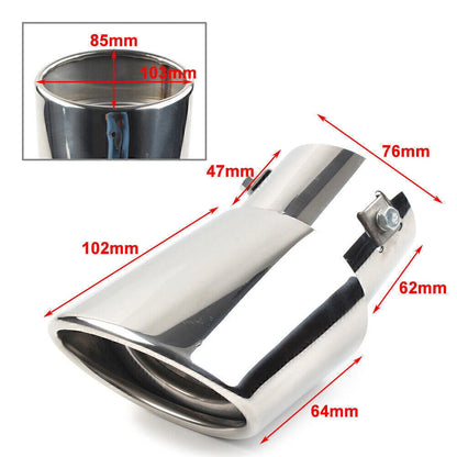 Round Stainless Steel Exhaust Pipe Tail Muffler Tip for Car