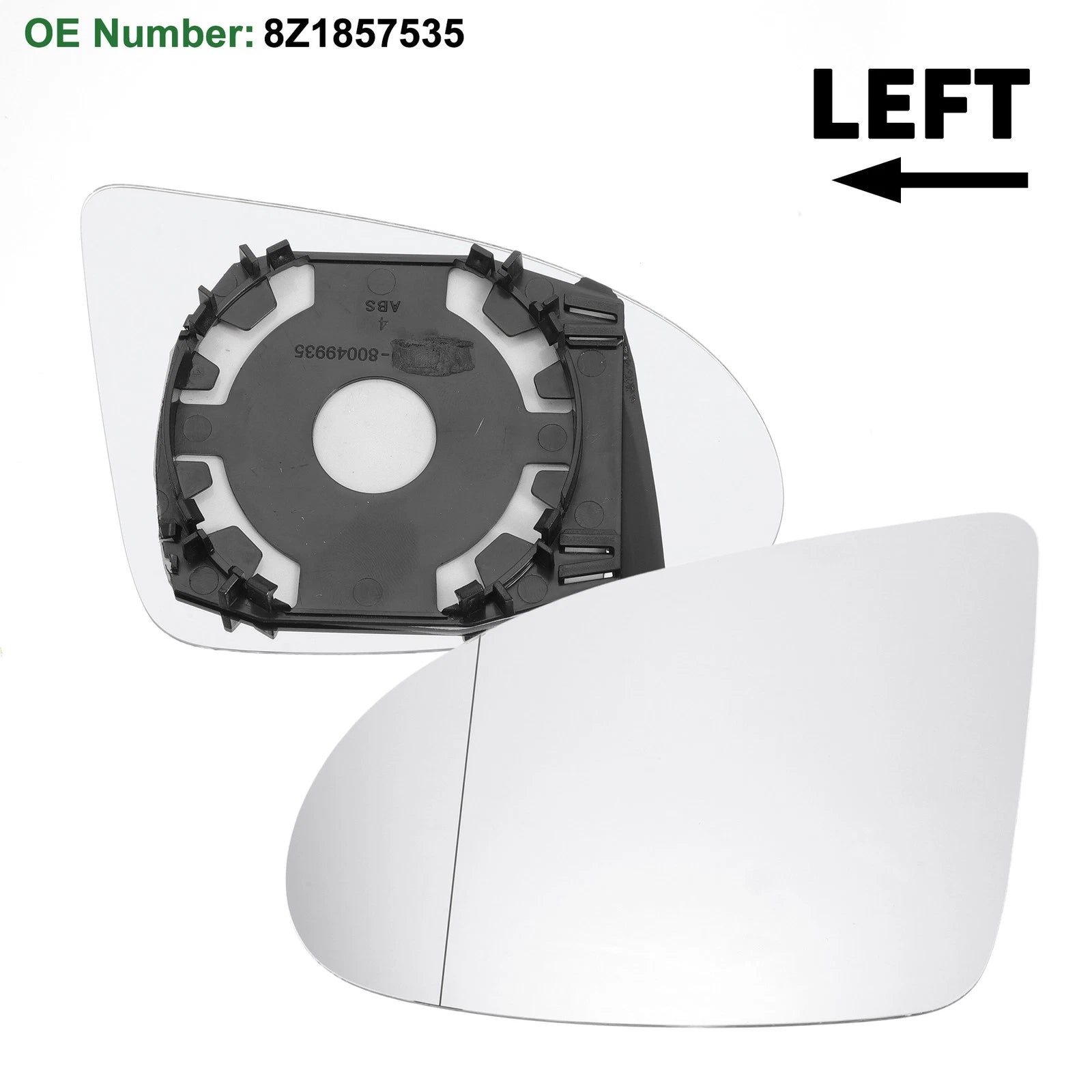 Left Side Mirror Glass Replacement Non Heated for Audi A2 (2000–2005)