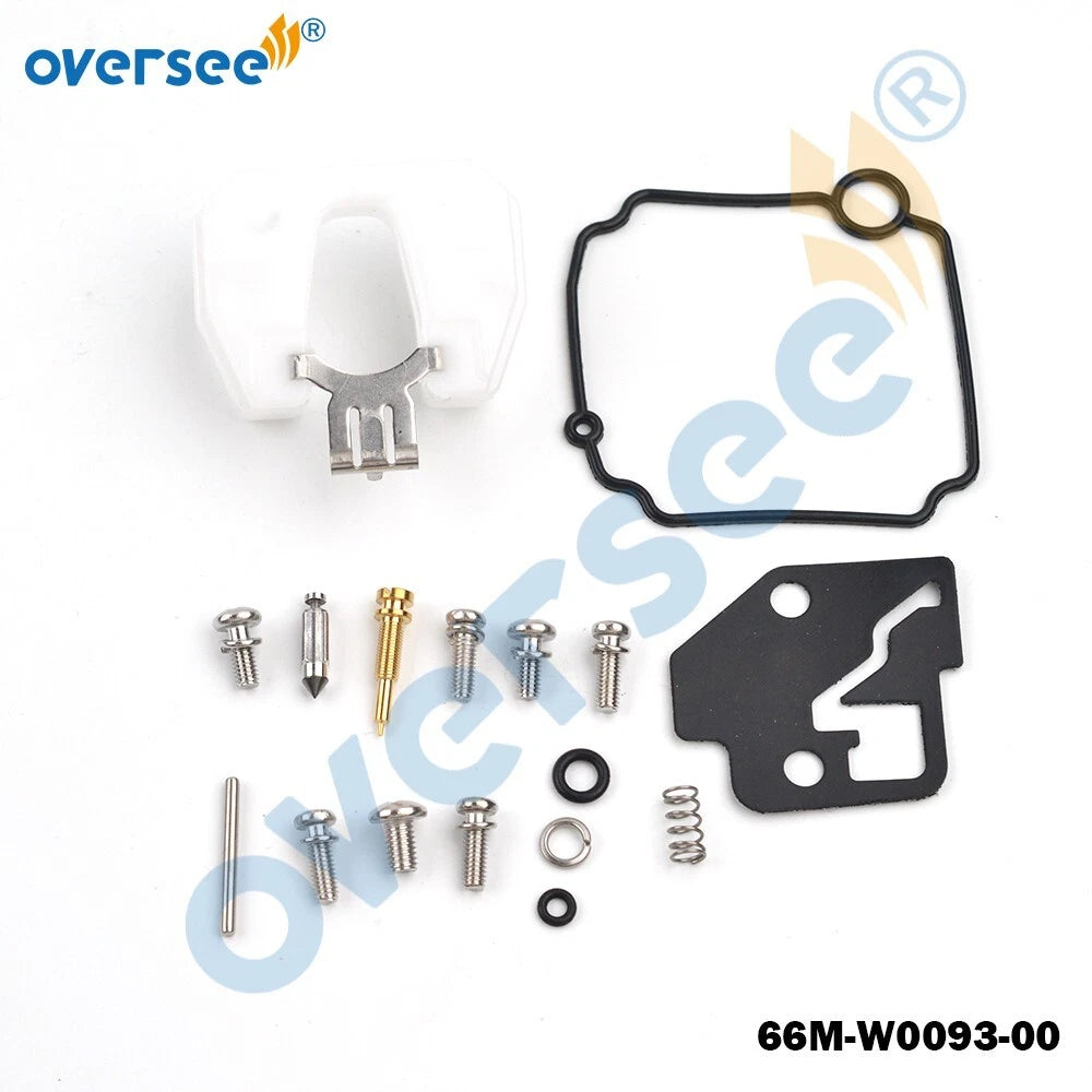 Carburetor Repair Kit 66M-W0093-00 for Yamaha Outboard 15HP 20HP (2T)