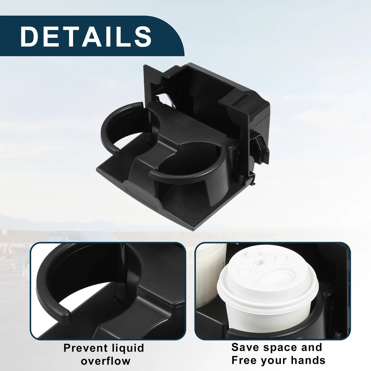 Cup Holder for Nissan Frontier (2006–2021) No. 96965ZS00A, Gray