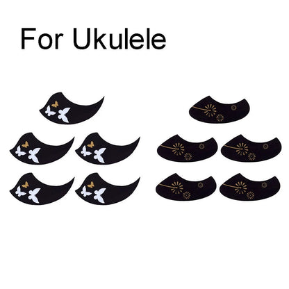 Pack of 5 Butterfly Patterned Pickguards for Ukulele