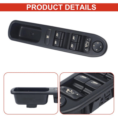 Front Left Electric Window Switch Panel for Peugeot 307 (2001–2008)