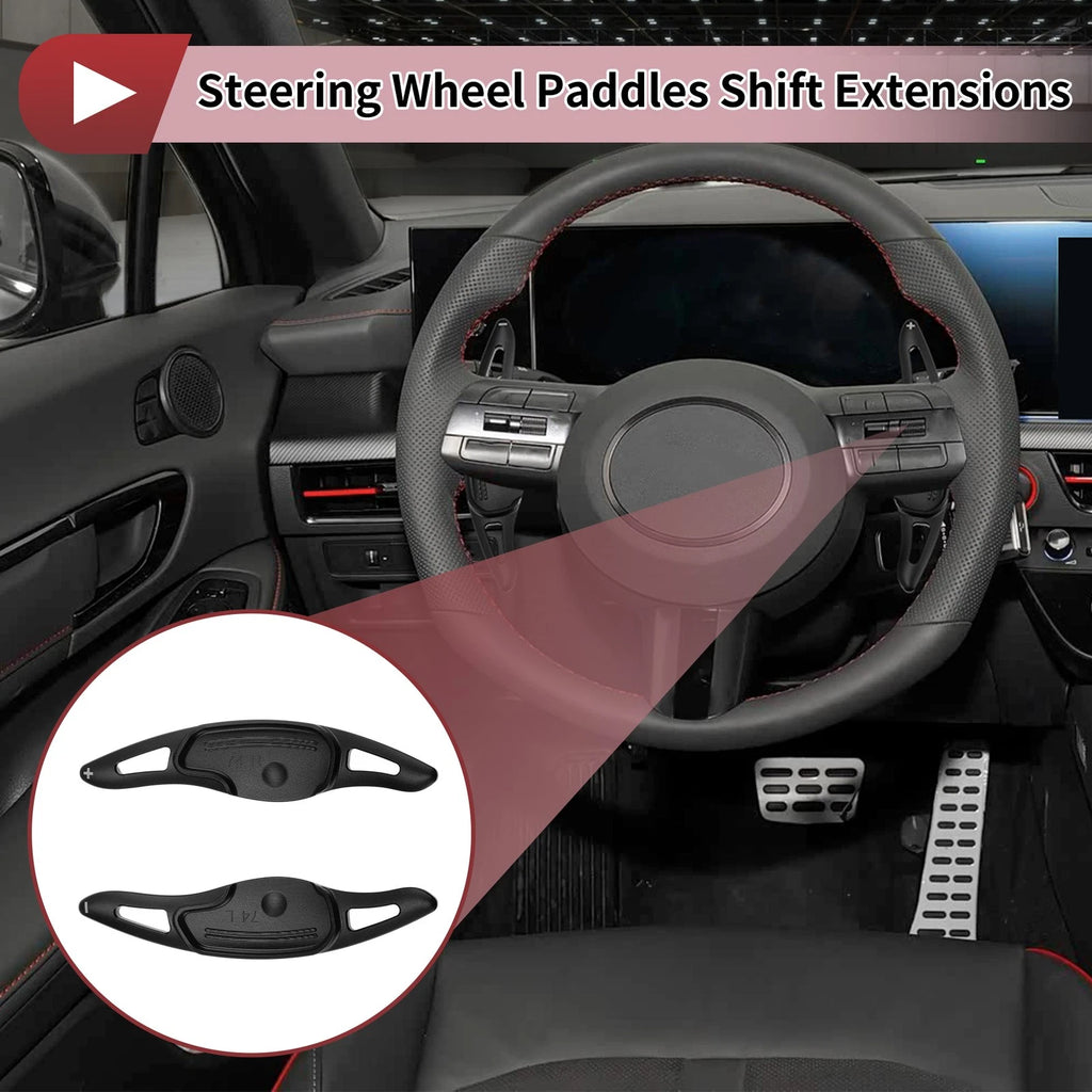Aluminum Alloy Steering Wheel Shift Paddle Extensions for Hyundai Sonata (2024–2025)