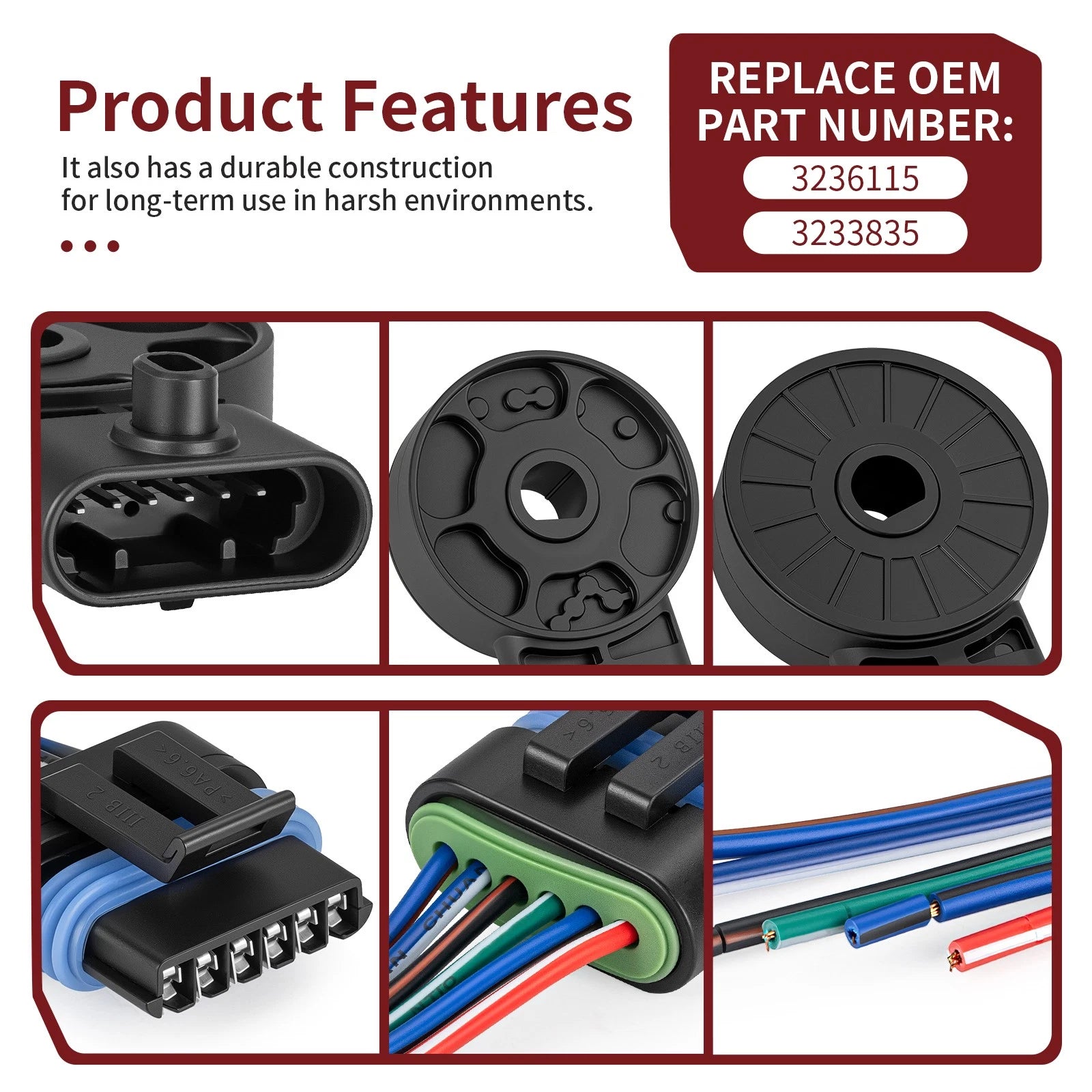 Gear Position Sensor with Pigtail Harness for Polaris Sportsman 400-800 (2000-2014)