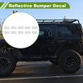 Set of 10 Reflective Bumper Decals for Universal Use