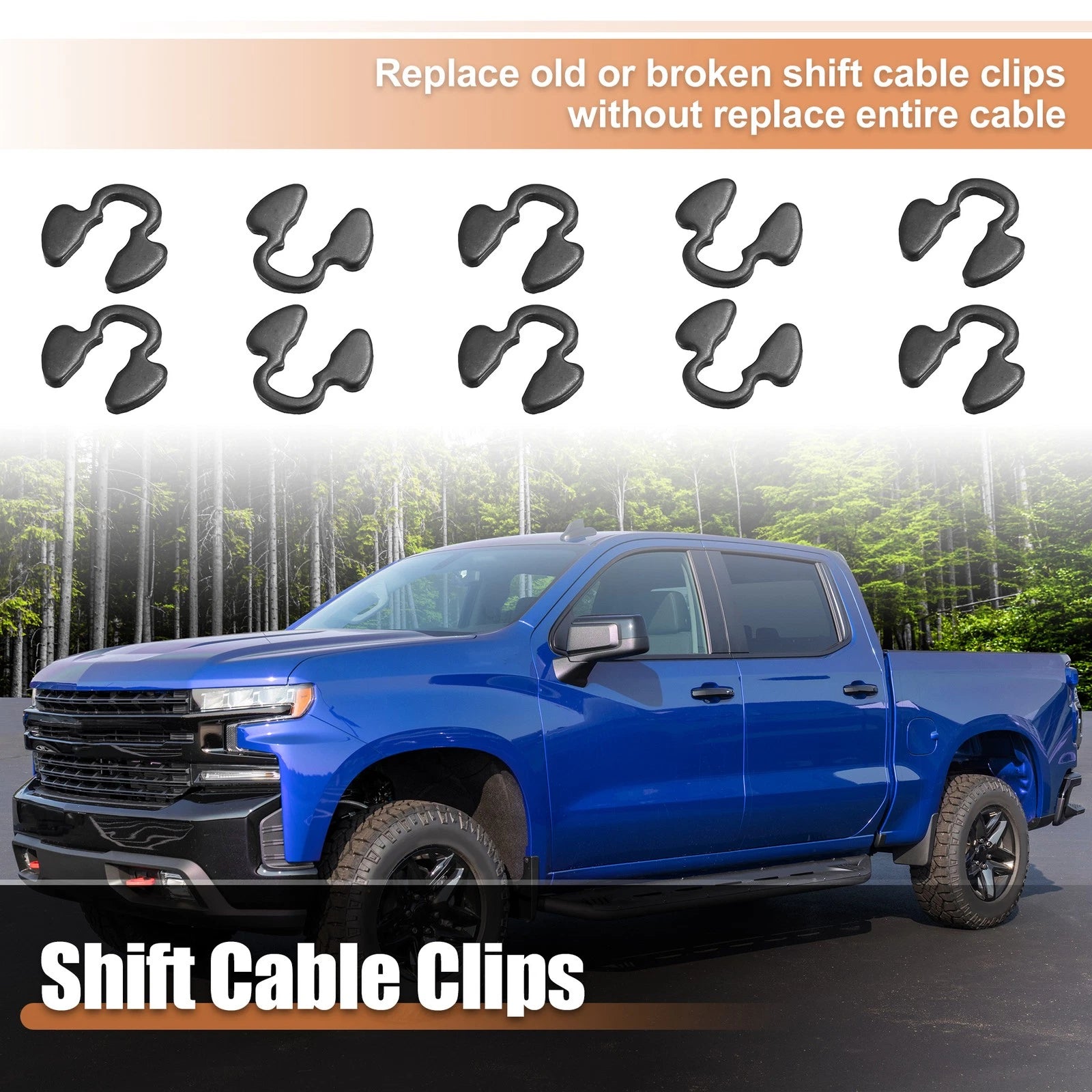 10 Pcs Shift Cable Clips Replacement for Chevy Silverado GMC Sierra (2001–2019)