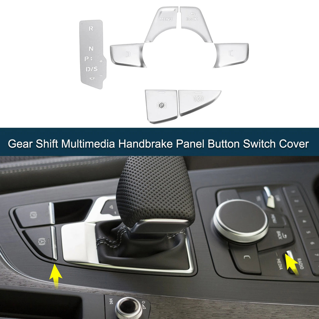 Handbrake Button Switch Cover for Audi A4 B9 A5 Replacement (2017–2020)
