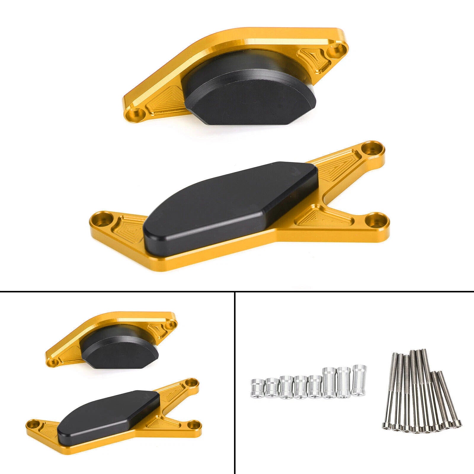 Engine Stator Slider Crash Pad Guard for Suzuki GSR400 GSR600 (2006–2011) Gold T9