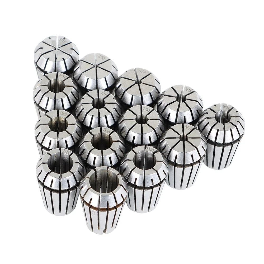 14Pcs ER20 Spring Collet Set for CNC Milling Lathe Engraving Machine